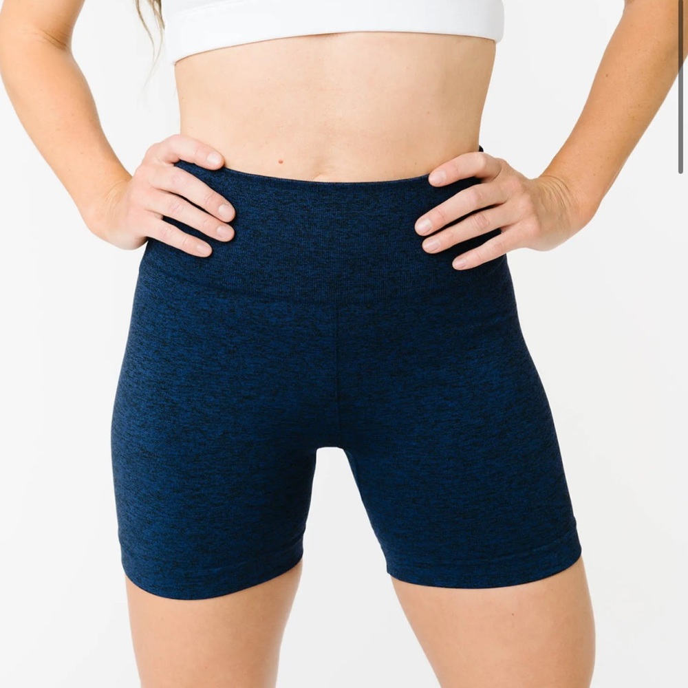 Dark Navy Seamless Hustle Zyia shorts